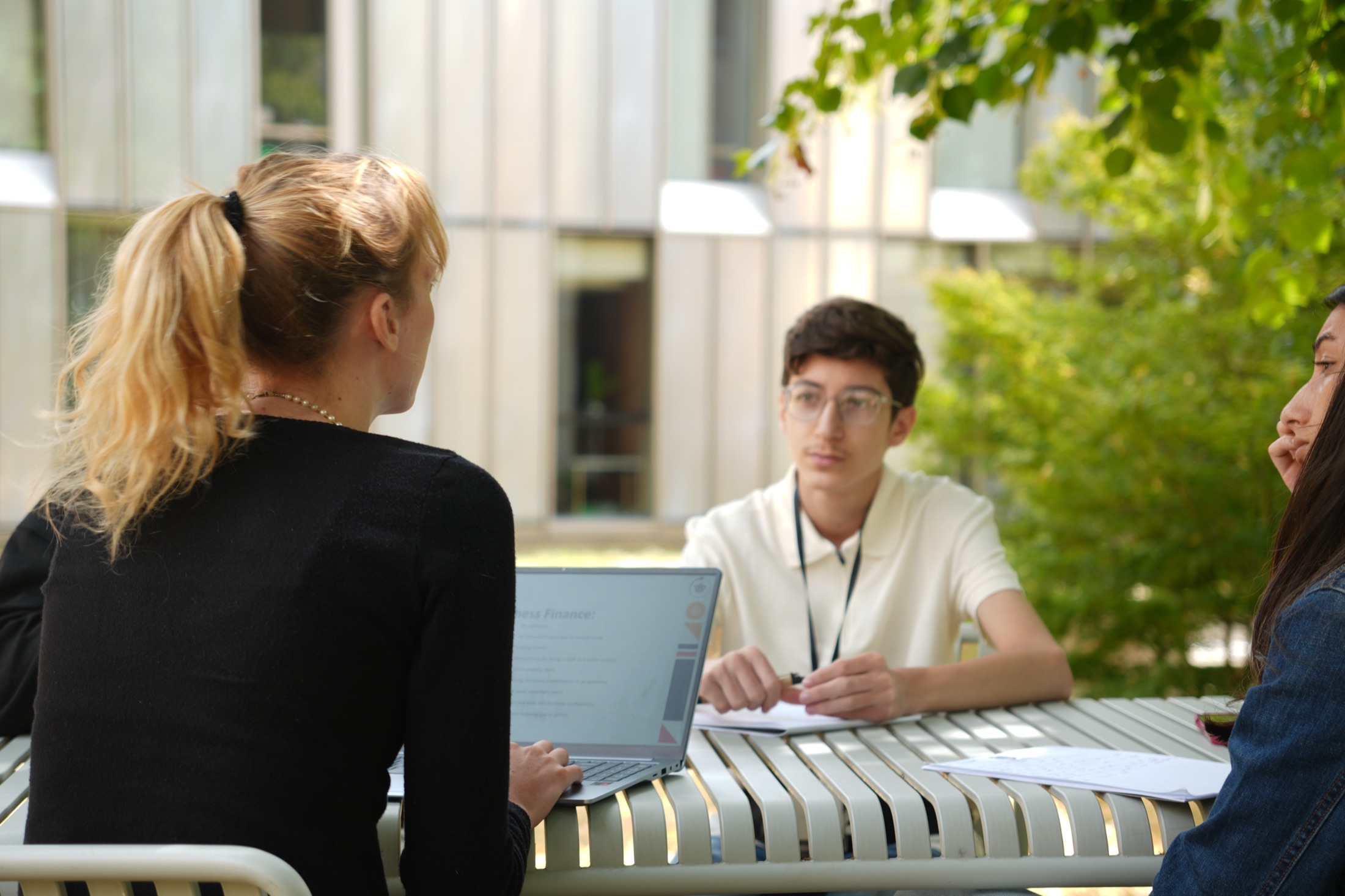 A student working directly with an Oxford academic