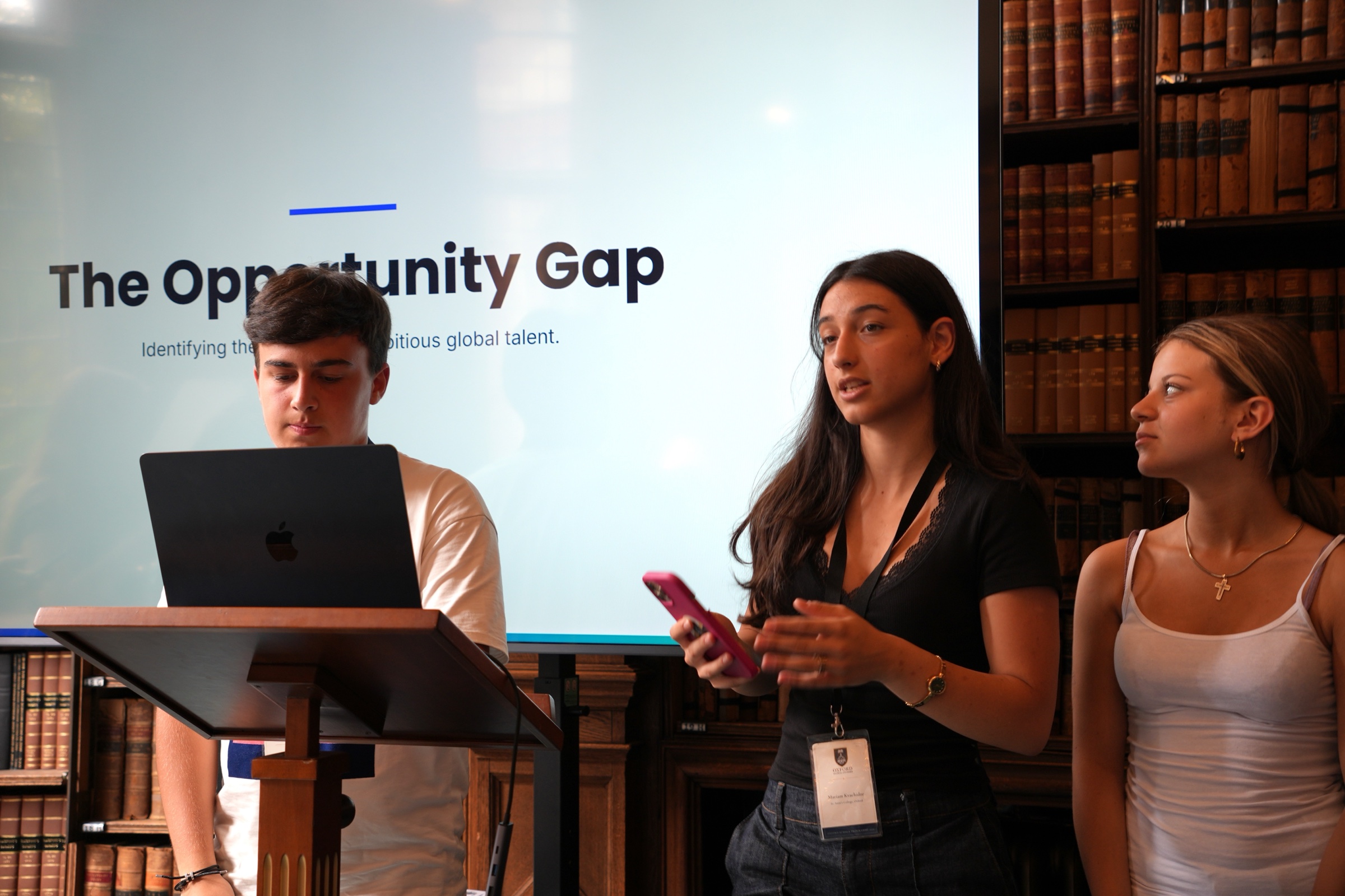 Students presenting their work during a Future Lab